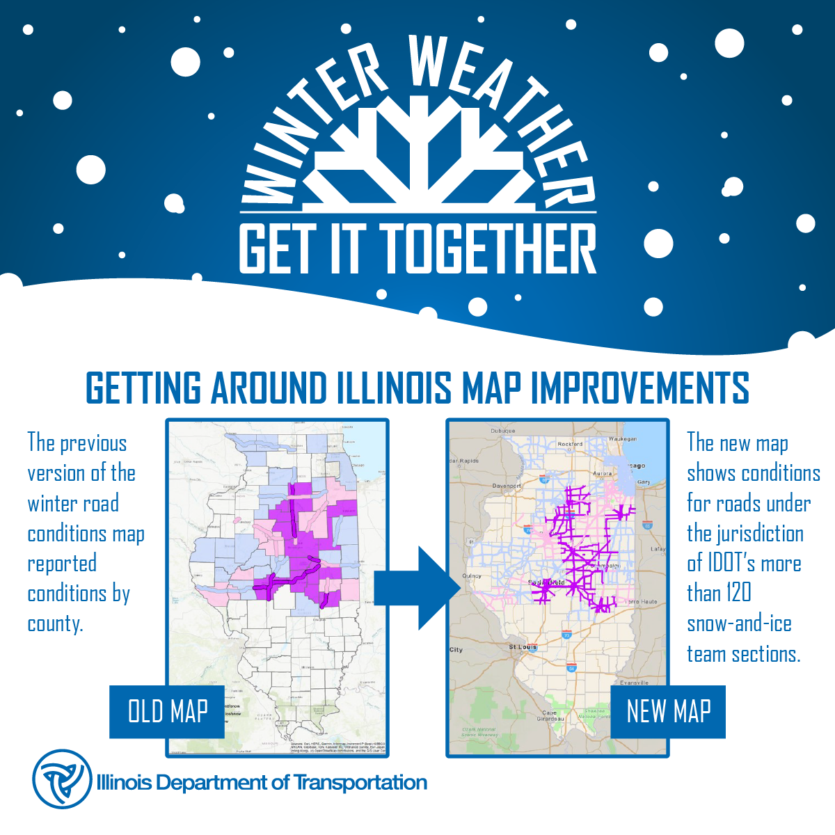 Glowiak Hilton highlights IDOT’s road conditions map for winter travel