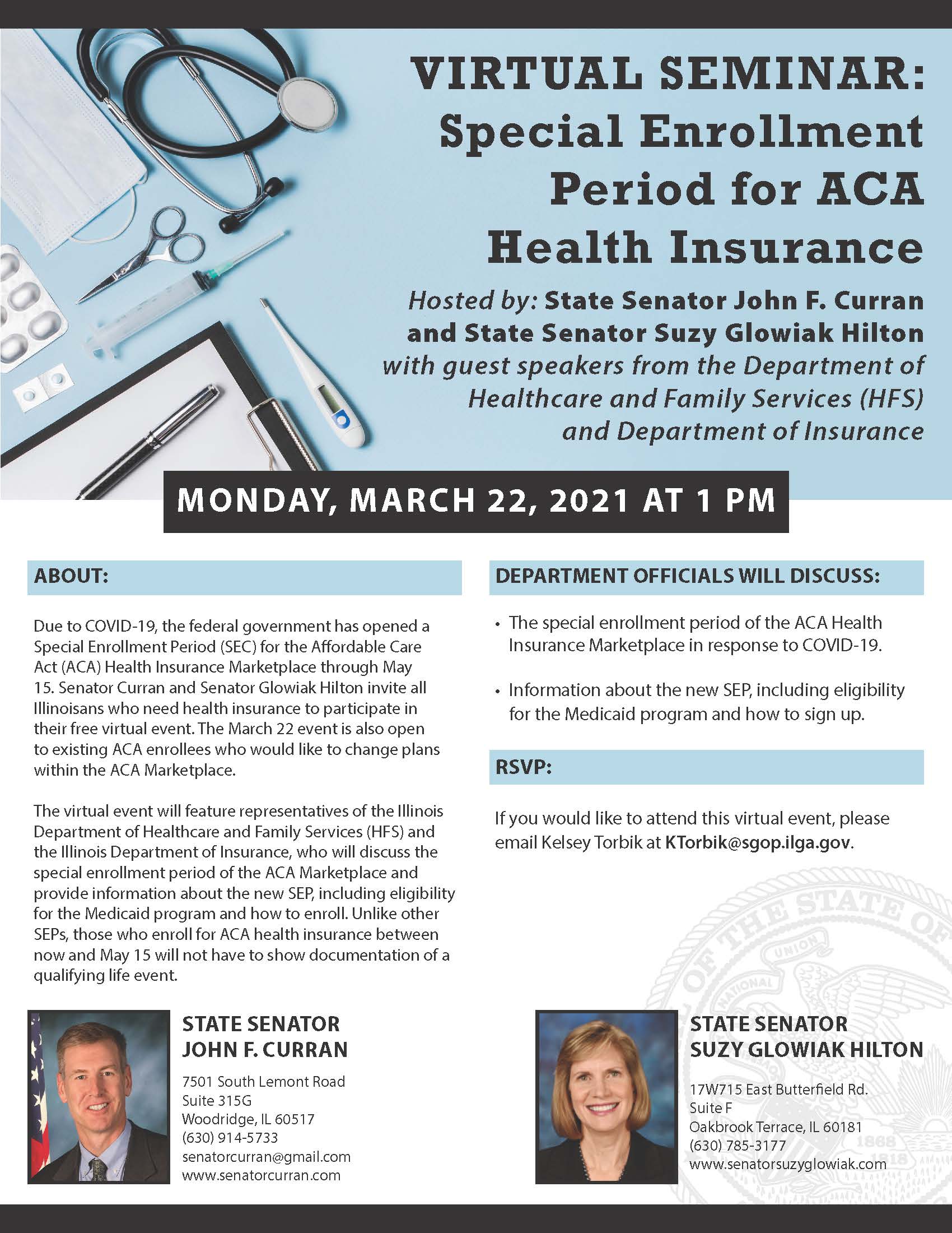 Curran Hilton ACA Enrollment Flyer